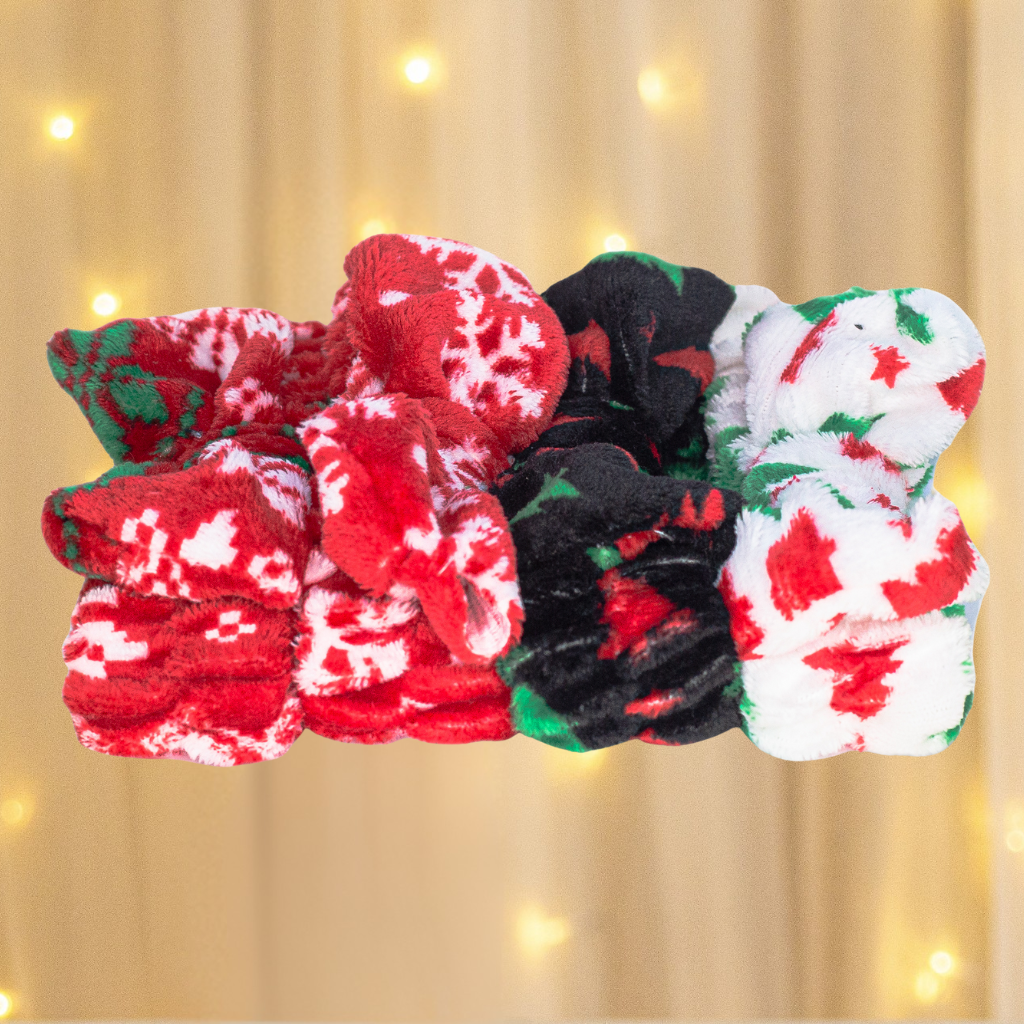 Holiday Plush Shower/Spa Headbands