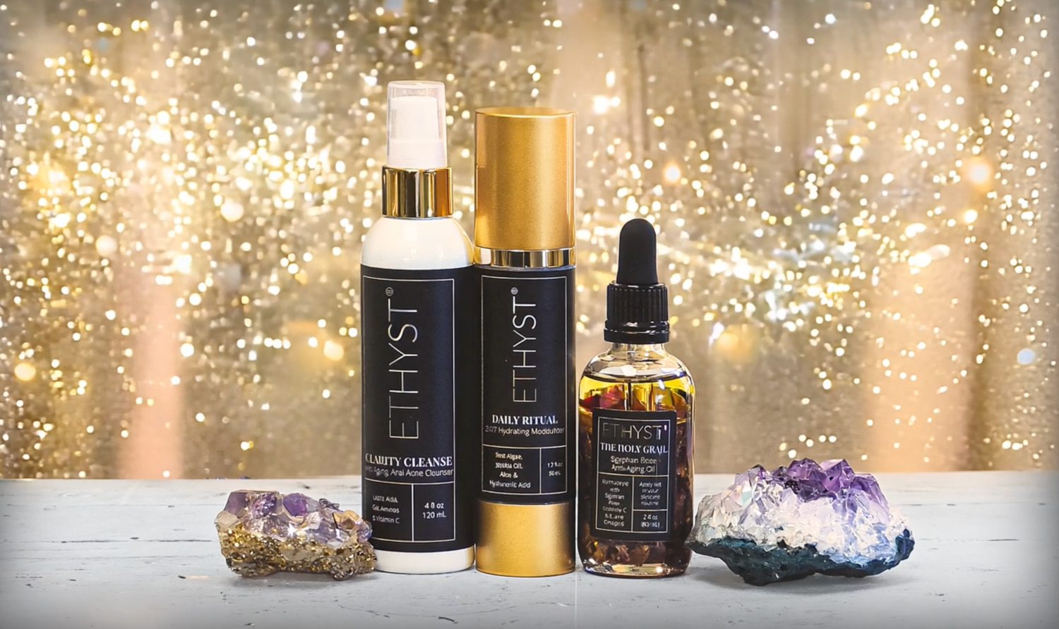 ETHYST - The Cleanest Skincare on the Planet Trinity System