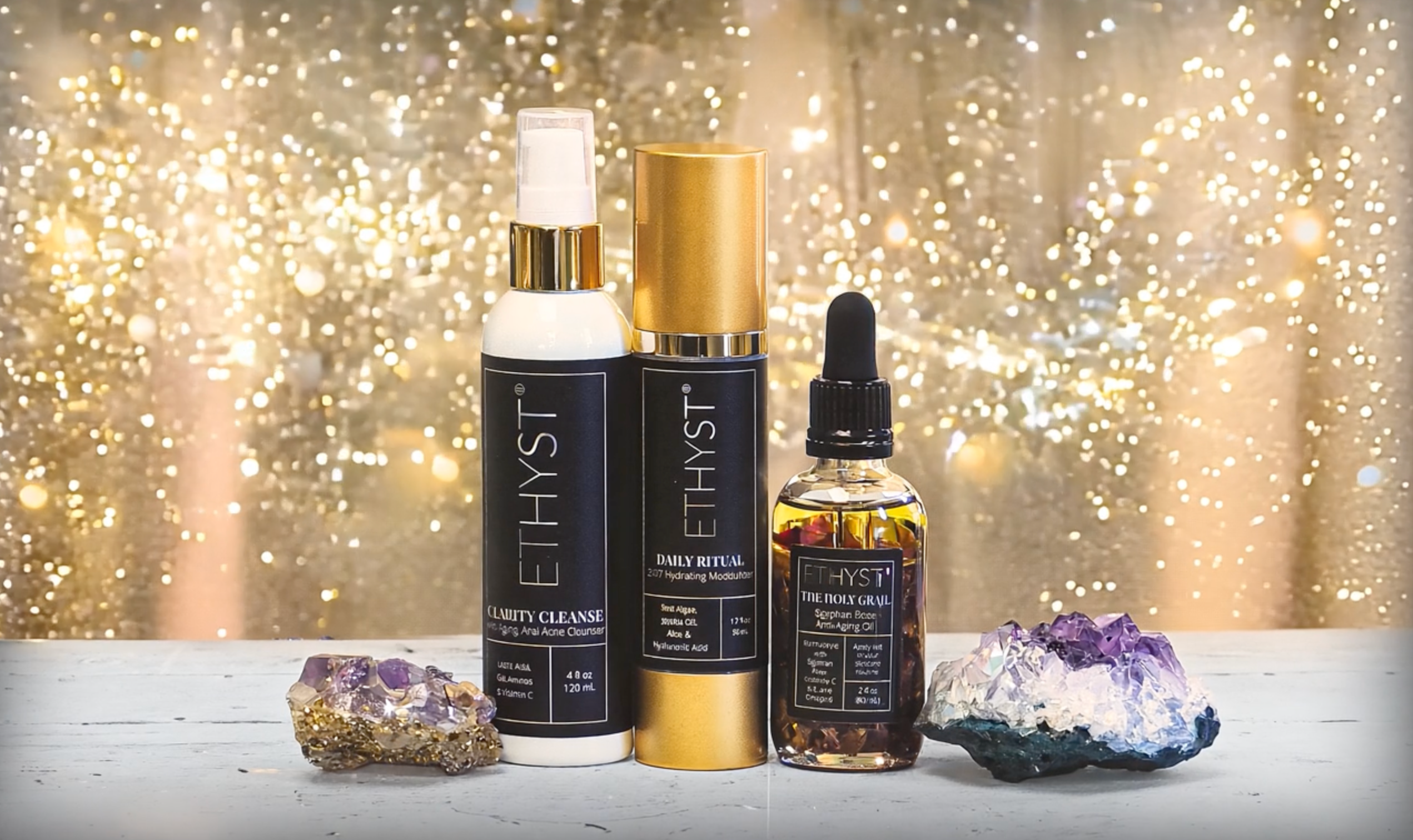 ETHYST - The Cleanest Skincare on the Planet Trinity System